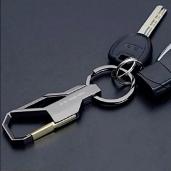 Car Key Chain Key Ring Business Keychain for Men, Black - Picture 5 of 9